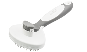 Brosse pour Chien un Nettoyage Brosse auto-nettoyante pour chien et chat, avec picots rétractables et poignée ergonomique, bouton pour enlever les poils.