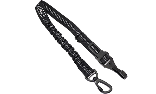 Reflecterende zwarte veiligheidshondenriem voor de auto, 55-65 cm, verstelbare band, metalen clip voor zorgeloze reis.