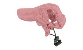 Corgi portant un chapeau de sport rose clair respirant, léger, de haute qualité, look frais et tendance.