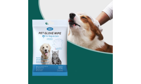 Lingettes hypoallergéniques pour animaux, 6 pièces, sans parfum et sûres si léchées pour chiens et chats.