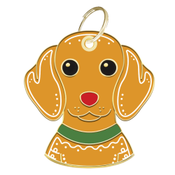 Médaille gravée Chien en...