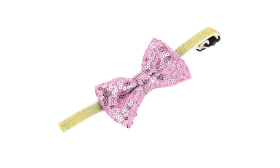 Collier Brillant avec Nœud Papillon pour Chats et petits Chiens