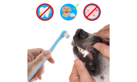 Brosse à dents Gentle Clean pour chiens et chats avec poils souples en nylon