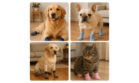 Chaussettes Antidérapantes Hydrophobes pour Chiens – Protection Intérieure et Extérieure