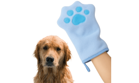 Microvezel Drooghandschoen Handdoek voor Honden & Katten – Fleece