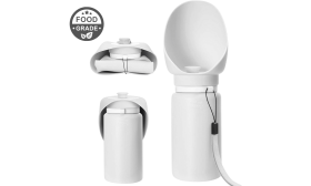 Opvouwbare Honden Waterfles 550ml - Voedselveilig Siliconen Water Reiskom Huisdier