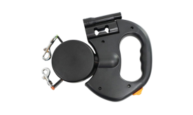 Laisse Double Rétractable Anti-Enchevêtrement pour Chiens avec Lumière LED – Laisse Double 3 m pour Deux Chiens