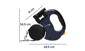 Laisse Double Rétractable Anti-Enchevêtrement pour Chiens avec Lumière LED – Laisse Double 3 m pour Deux Chiens