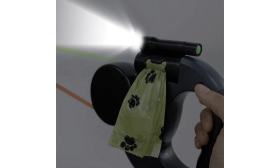 Laisse Double Rétractable Anti-Enchevêtrement pour Chiens avec Lumière LED – Laisse Double 3 m pour Deux Chiens