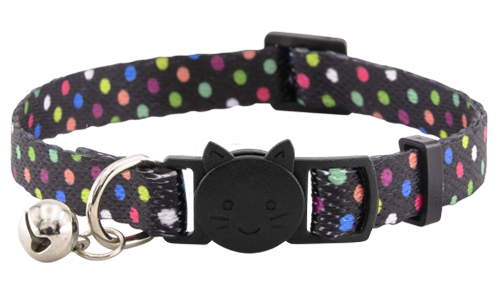 Collier noir pour chat nœud élégant et réglable, léger, et doté d'une clochette pour le style et la sécurité.