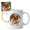Mug chien personnalisé avec photo ronde – cadeau personnalisé pour propriétaires de chiens